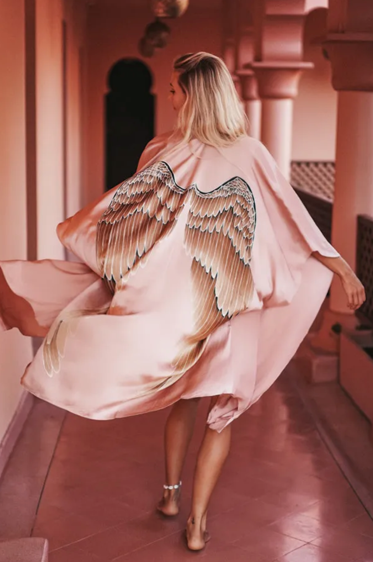 Warriors of the Divine - Kimono Luxe Silk Musk with Caramel wings