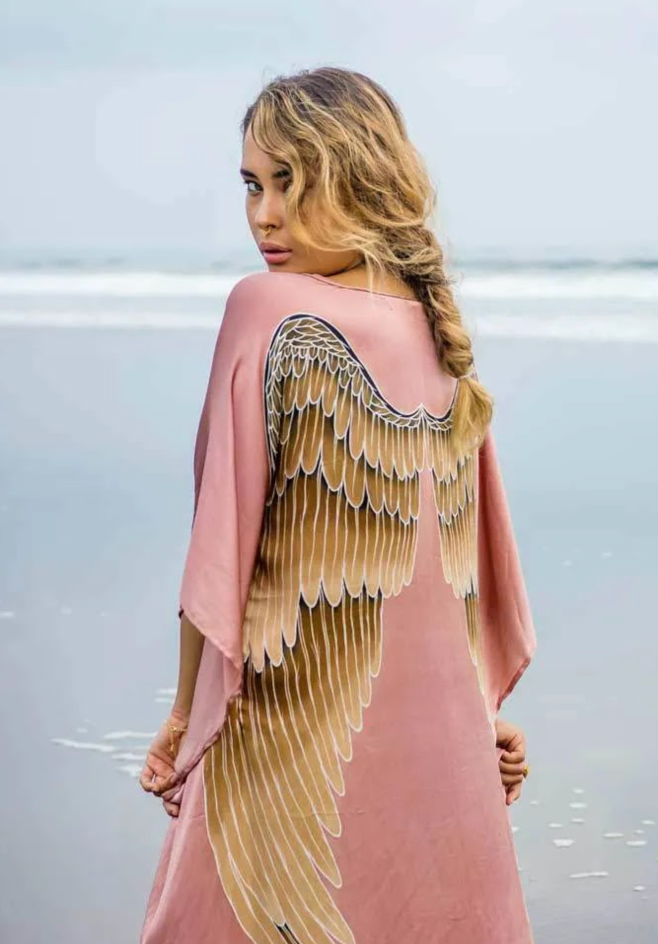 Warriors of the Divine - Kimono Luxe Silk Musk with Caramel wings
