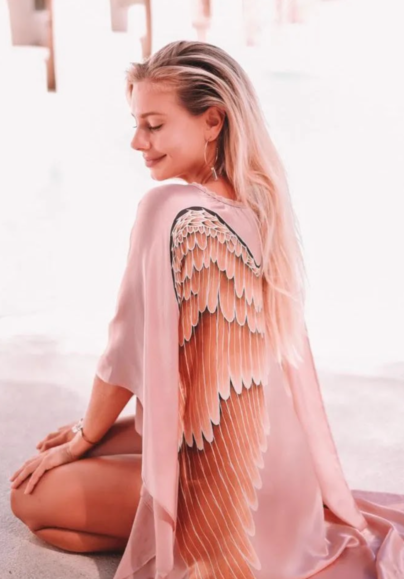 Warriors of the Divine - Kimono Luxe Silk Musk with Caramel wings
