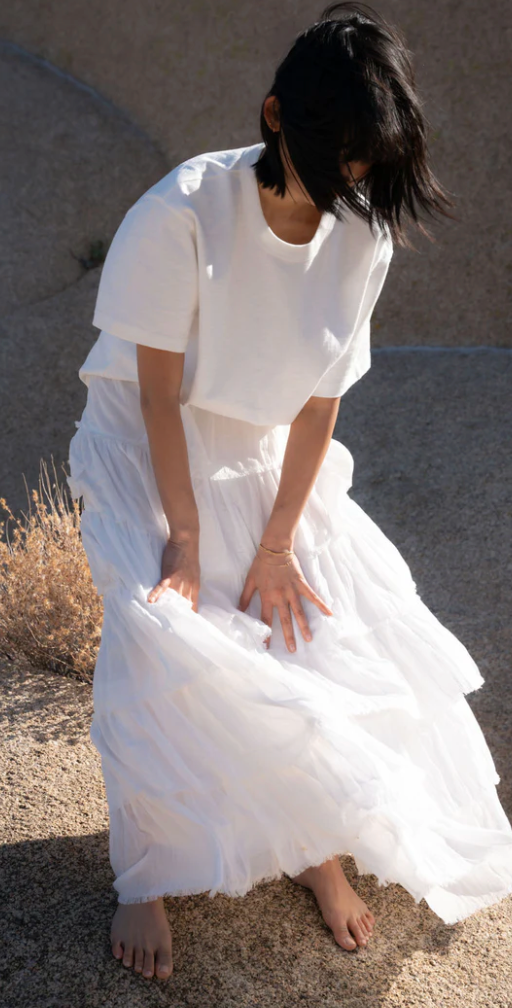 A Perfect Nomad - Untamed Soul Skirt - White
