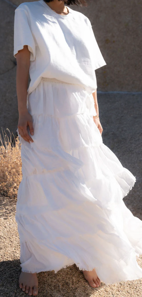 A Perfect Nomad - Untamed Soul Skirt - White