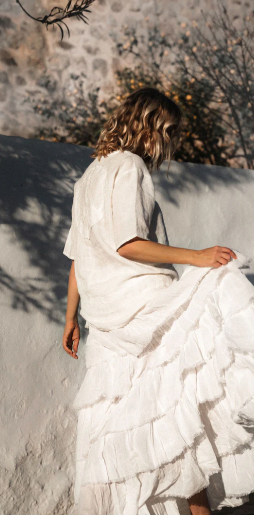 A Perfect Nomad - Untamed Soul Skirt - White