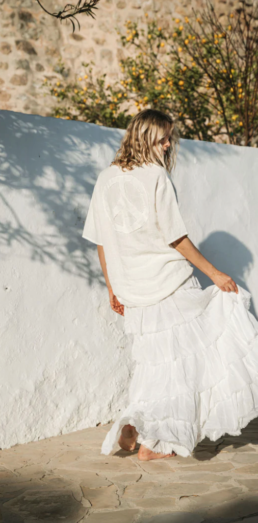 A Perfect Nomad - Untamed Soul Skirt - White