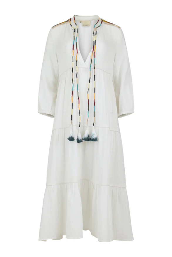 Rocking Gypsy - El Matador Maxi Dress White