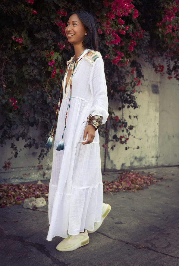 Rocking Gypsy - El Matador Maxi Dress White