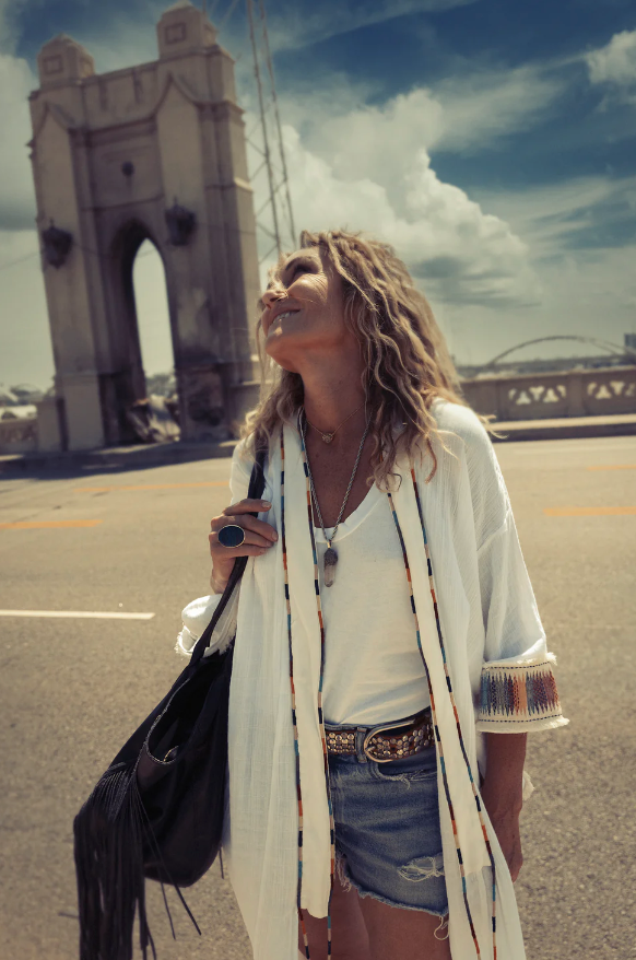 Rocking Gypsy - El Matador Hooded Cover Up White
