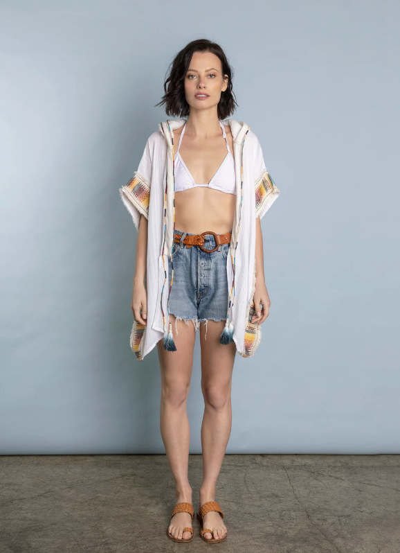 Rocking Gypsy - El Matador Hooded Cover Up White