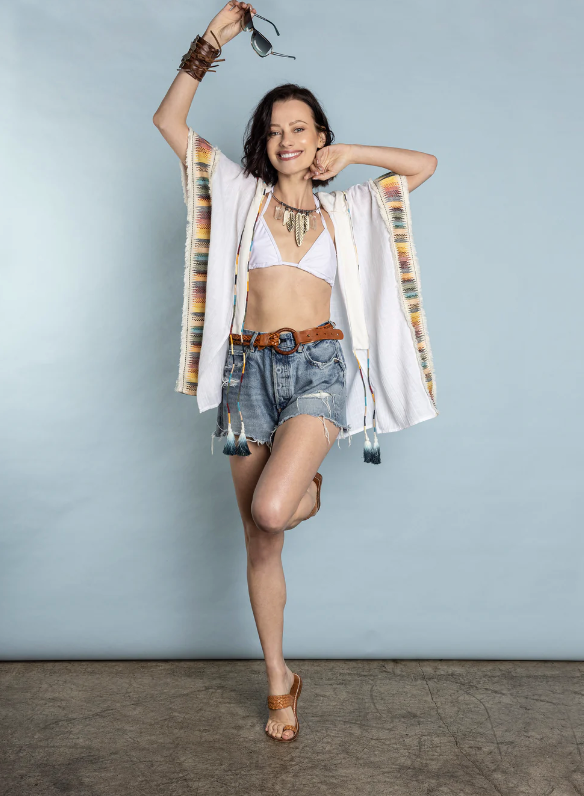 Rocking Gypsy - El Matador Hooded Cover Up White