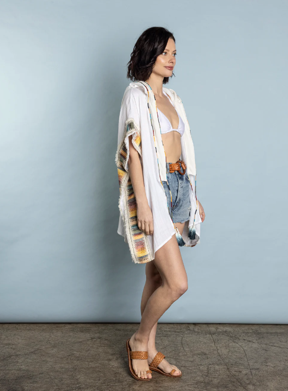 Rocking Gypsy - El Matador Hooded Cover Up White