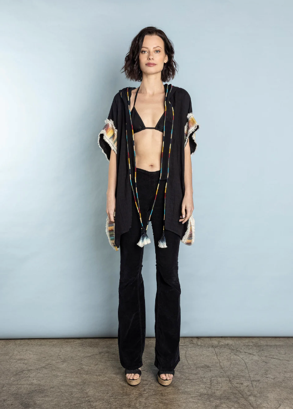 Rocking Gypsy - El Matador Hooded Cover Up Black