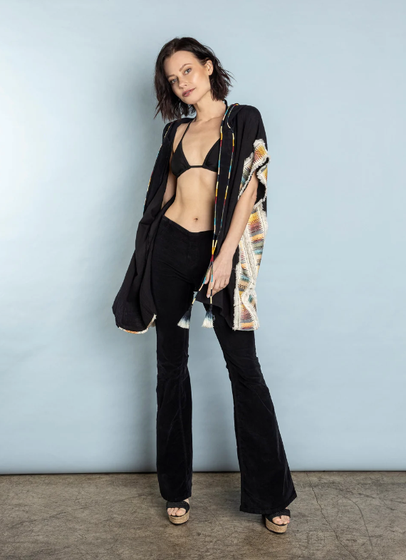 Rocking Gypsy - El Matador Hooded Cover Up Black