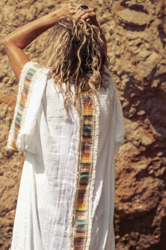 Rocking Gypsy - El Matador Maxi Kimono White