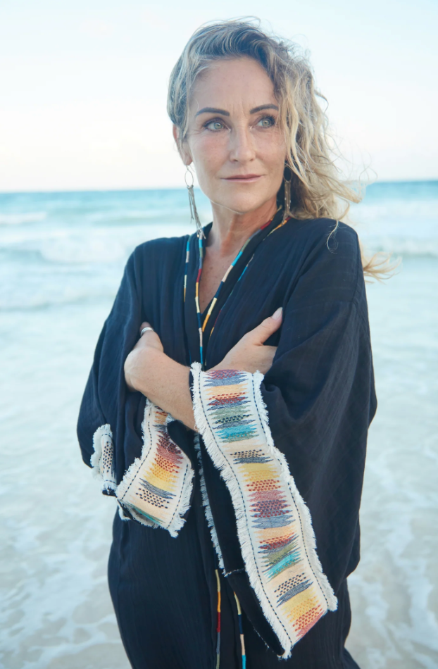 Rockin Gypsy - El Matador Maxi Kimono Black