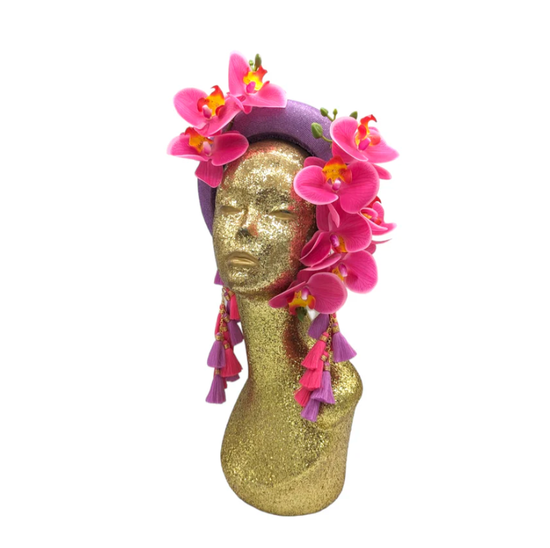 Orchid Bloom Violeta Luna Lurex Chacha Band