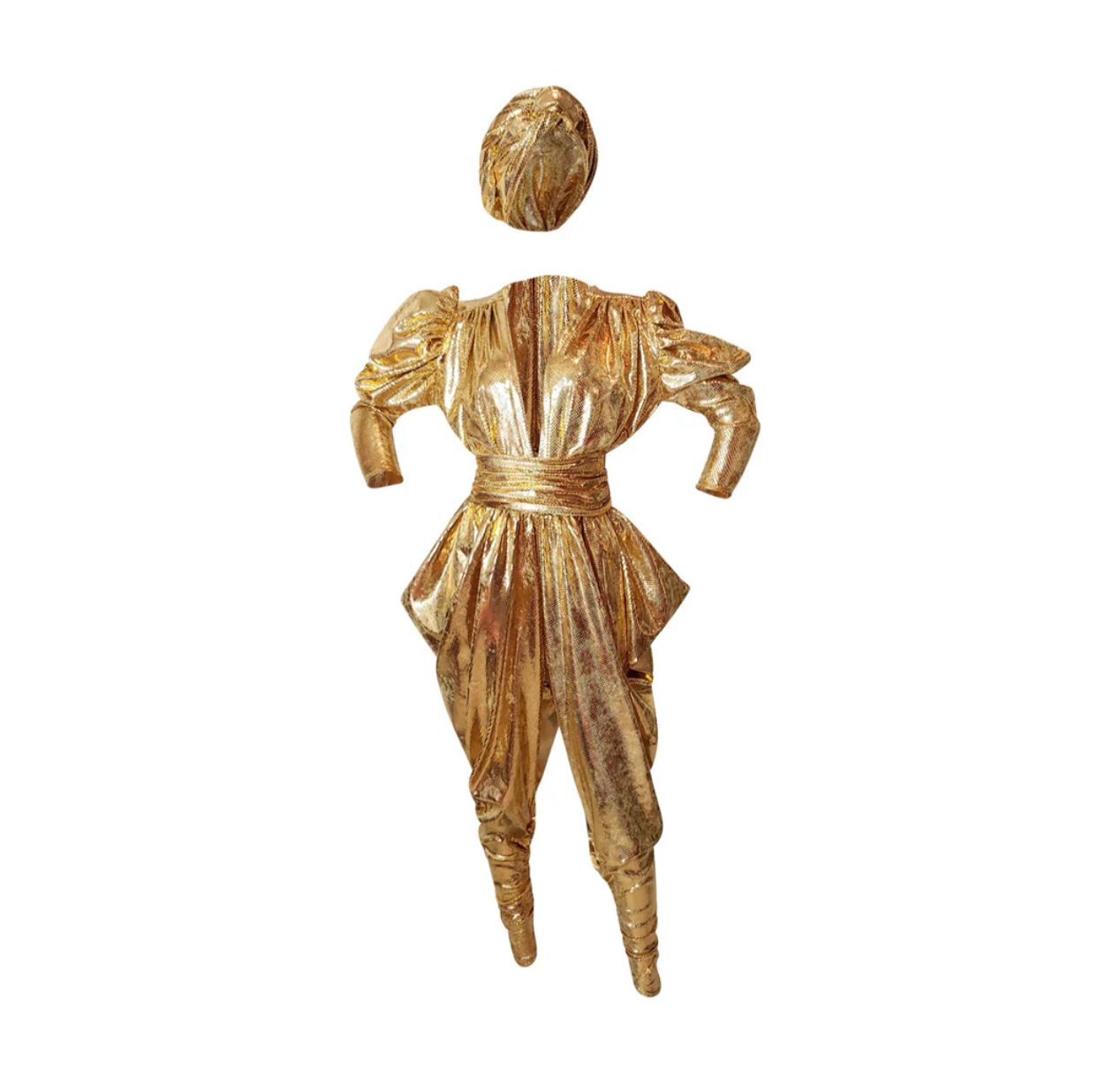 Julia Clancey - Gloria Snakeskin Jumpsuit Set Gold