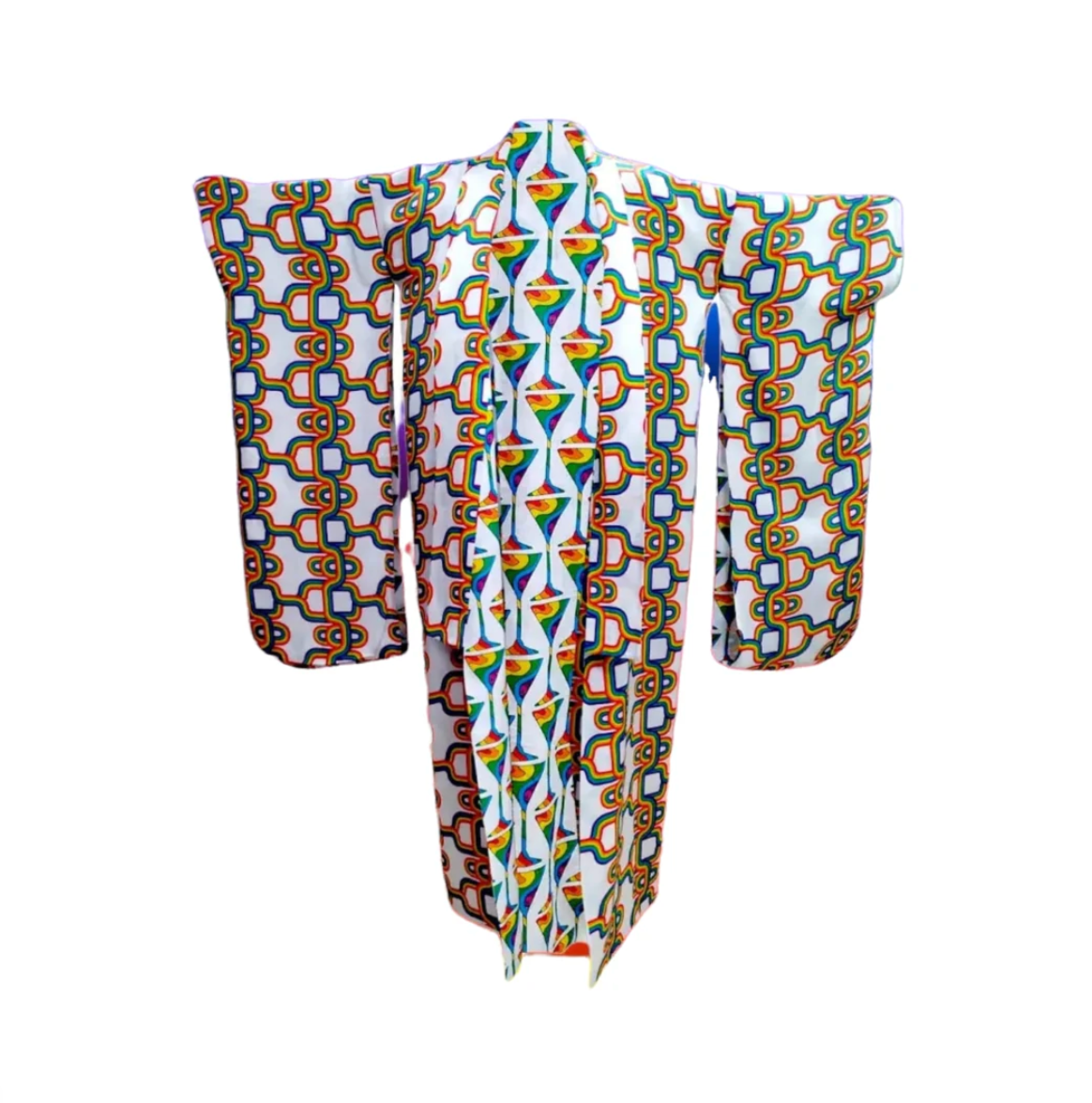Julia Clancey - Rainbow Martini Reversible Linen Kimono