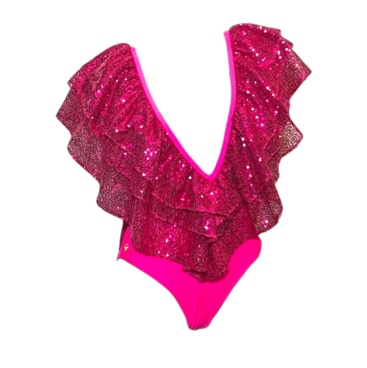 Julia Clancey - Victory Raspberry Sequin Swim Body