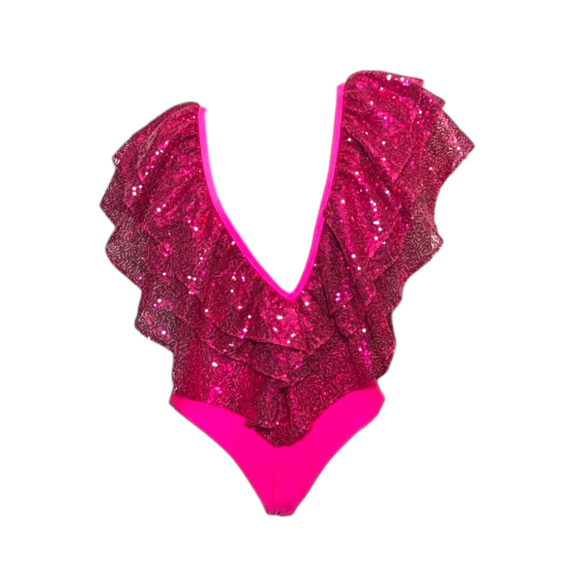 Julia Clancey - Victory Raspberry Sequin Swim Body