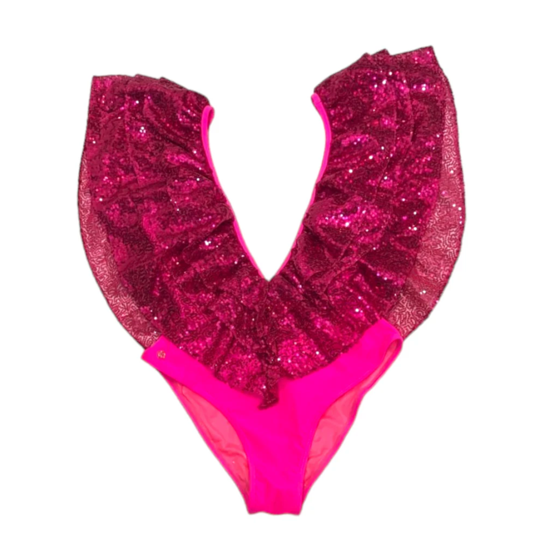 Julia Clancey - Victory Raspberry Sequin Swim Body