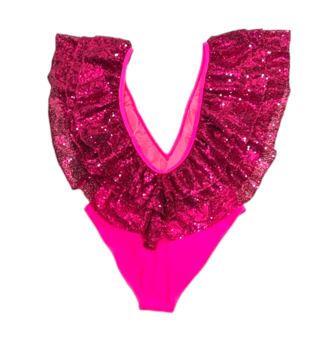 Julia Clancey - Victory Raspberry Sequin Swim Body