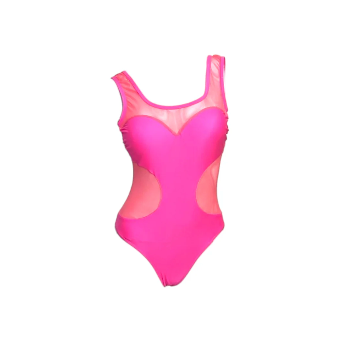Julia Clancey - Marilyn Mesh Hot Pink Swim Body