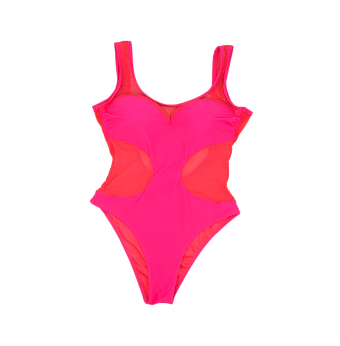 Julia Clancey - Marilyn Mesh Hot Pink Swim Body