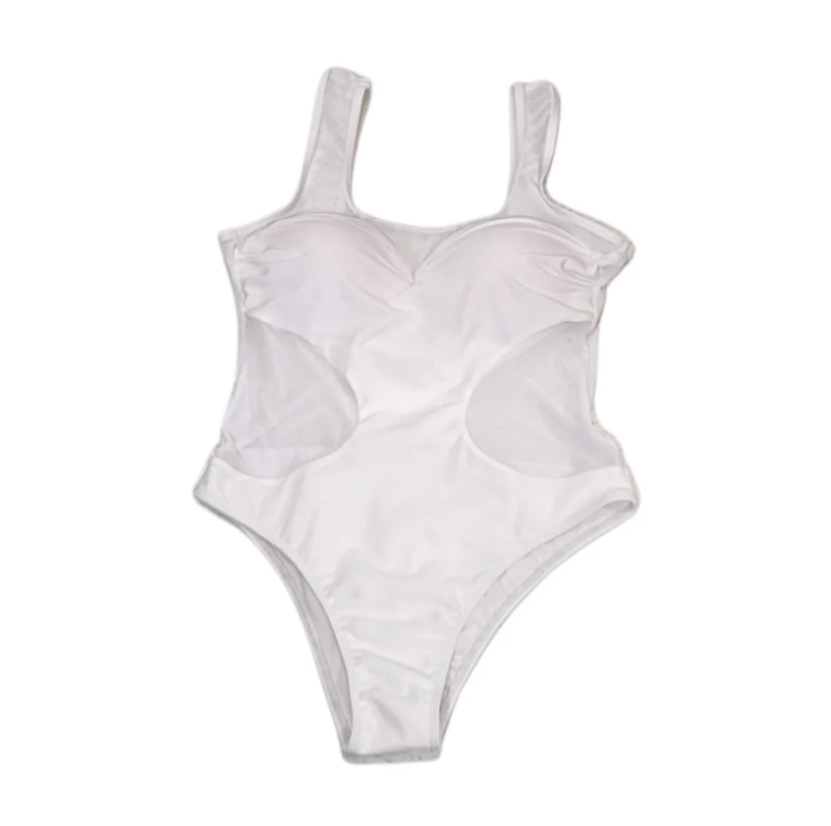 Julia Clancey - Marilyn Mesh White Swim Body