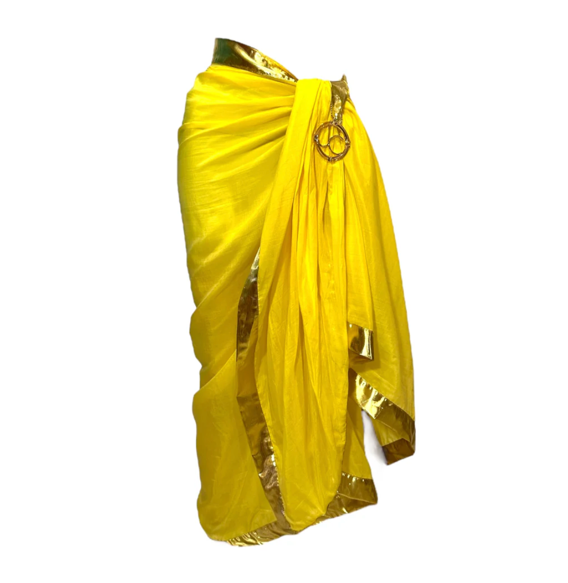Julia Clancey - Sunshine Yellow Silk Cotton Pendant Sarong