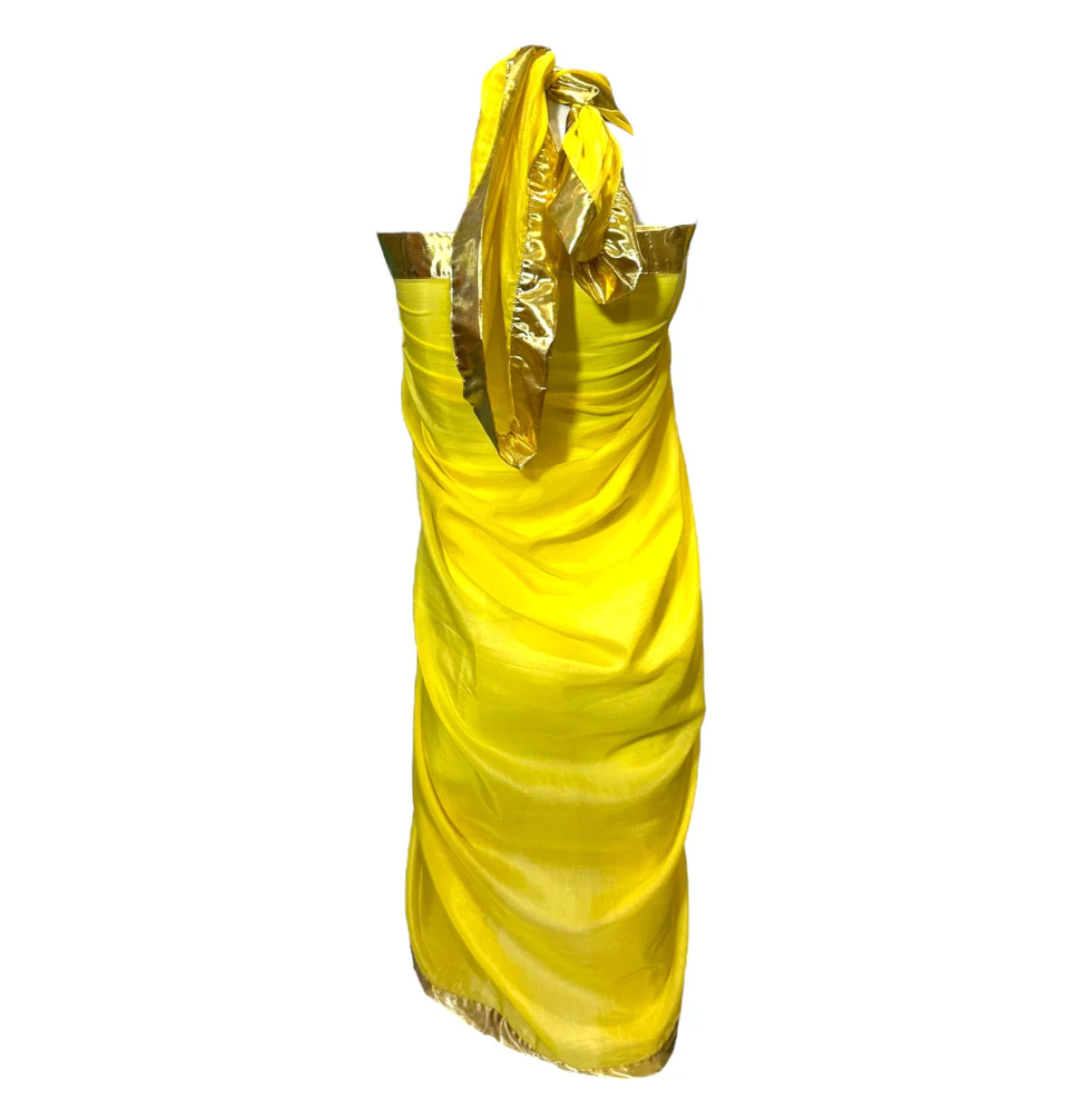 Julia Clancey - Sunshine Yellow Silk Cotton Pendant Sarong