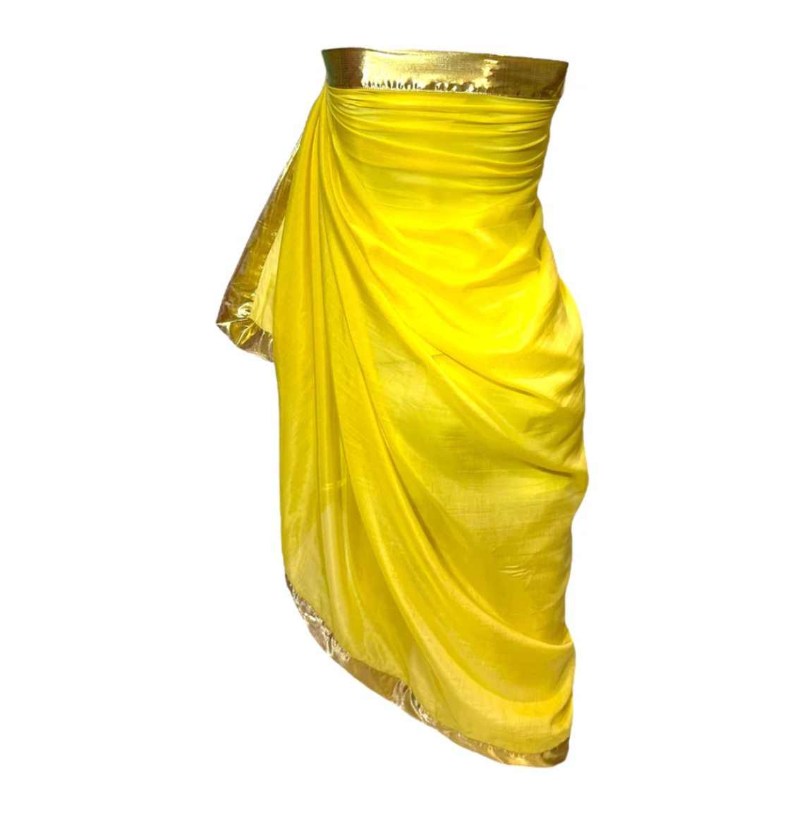 Julia Clancey - Sunshine Yellow Silk Cotton Pendant Sarong