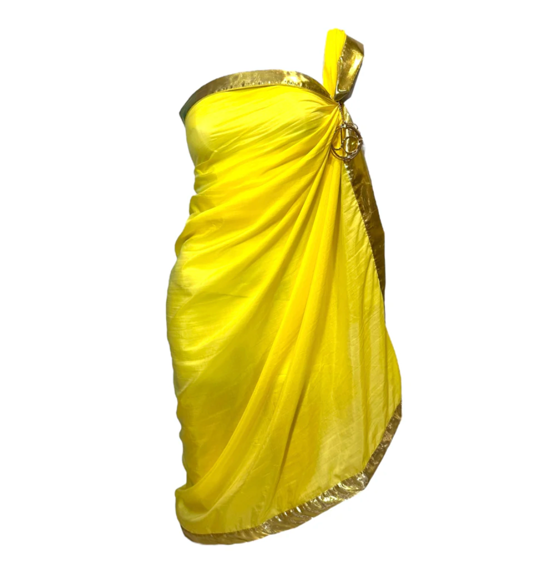 Julia Clancey - Sunshine Yellow Silk Cotton Pendant Sarong