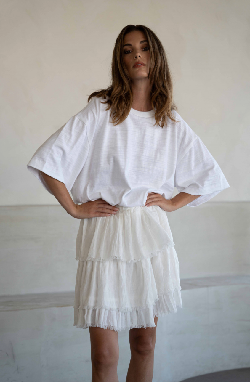 A Perfect Nomad - Small Thrills Skirt in Black and White