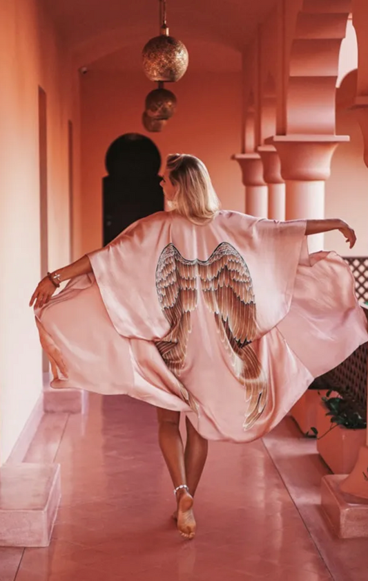 Warriors of the Divine - Kimono Luxe Silk Musk with Caramel wings