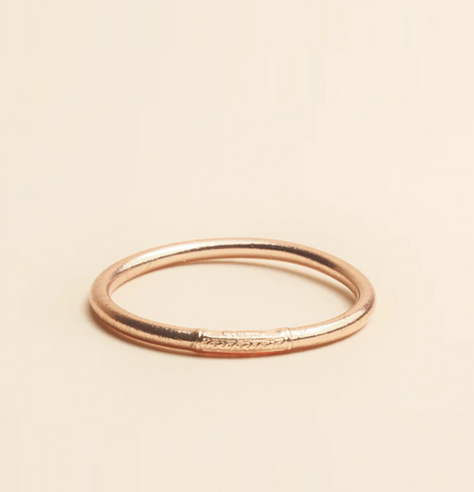 Mantra Bracelet, Rose Gold Leaf