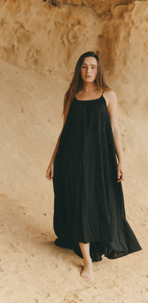 A perfect Nomad - SYROS Backless maxi dress (black)