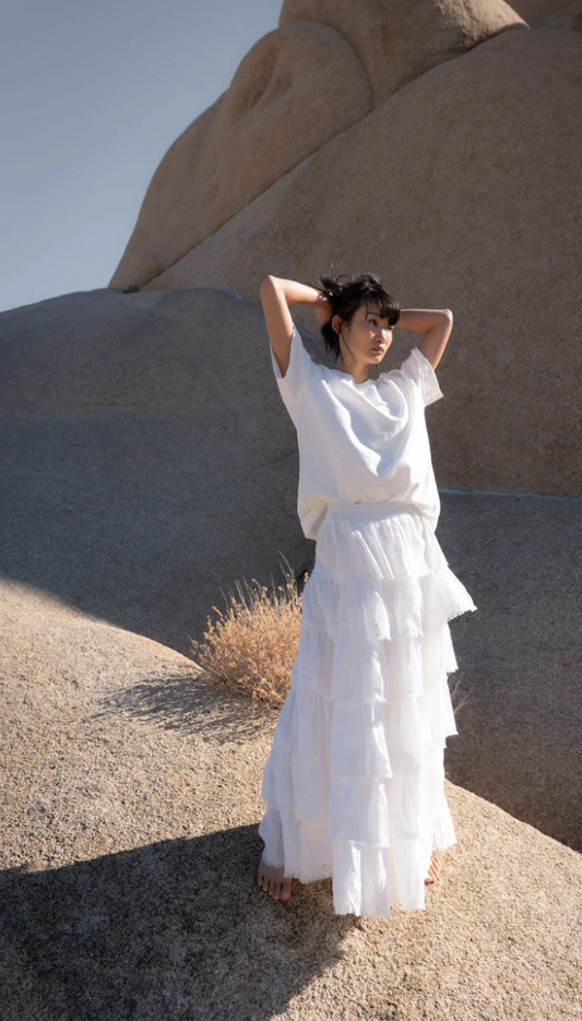 A Perfect Nomad - Untamed Soul Skirt - White