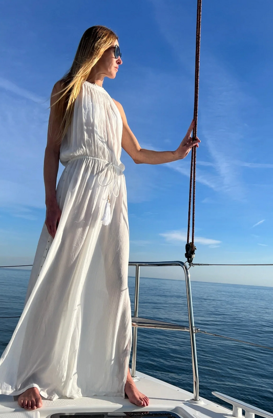 Rocking Gypsy - Hermosa Jumpsuit White