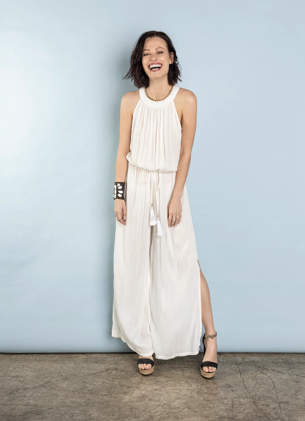 Rocking Gypsy - Hermosa Jumpsuit White