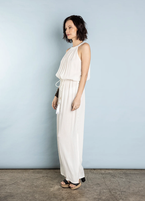 Rocking Gypsy - Hermosa Jumpsuit White