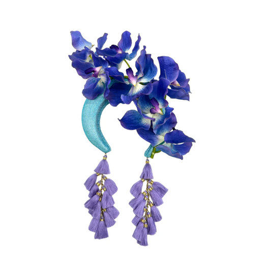 Orchid Bloom Azure Lilac Bluebell Chacha Band Regular price - Julia Clancy