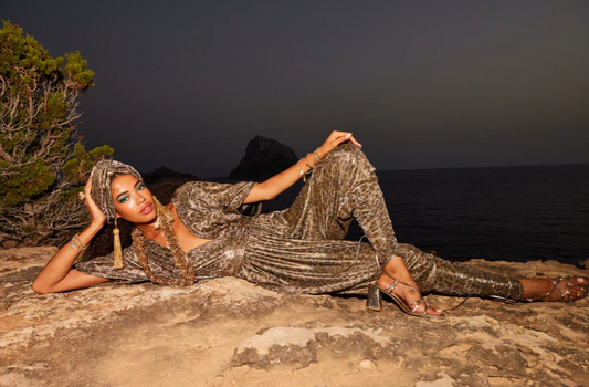 Julia Clancey - Carmenita Leopard Jumpsuit set