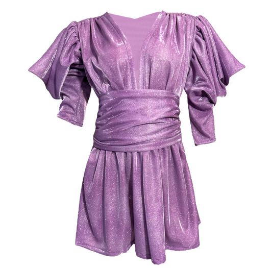 Julia Clancey - Gloria Lilac Bermuda Jumpsuit Set