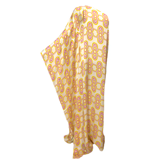Julia Clancey - Madam Olympia White Limon Satin Kaftan