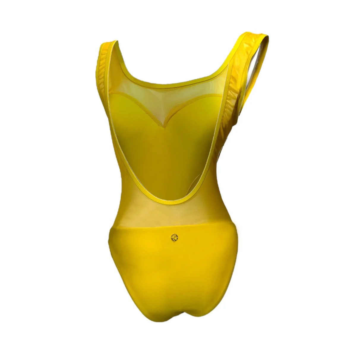 Julia Clancey - Marilyn Mesh Yellow Swim Body