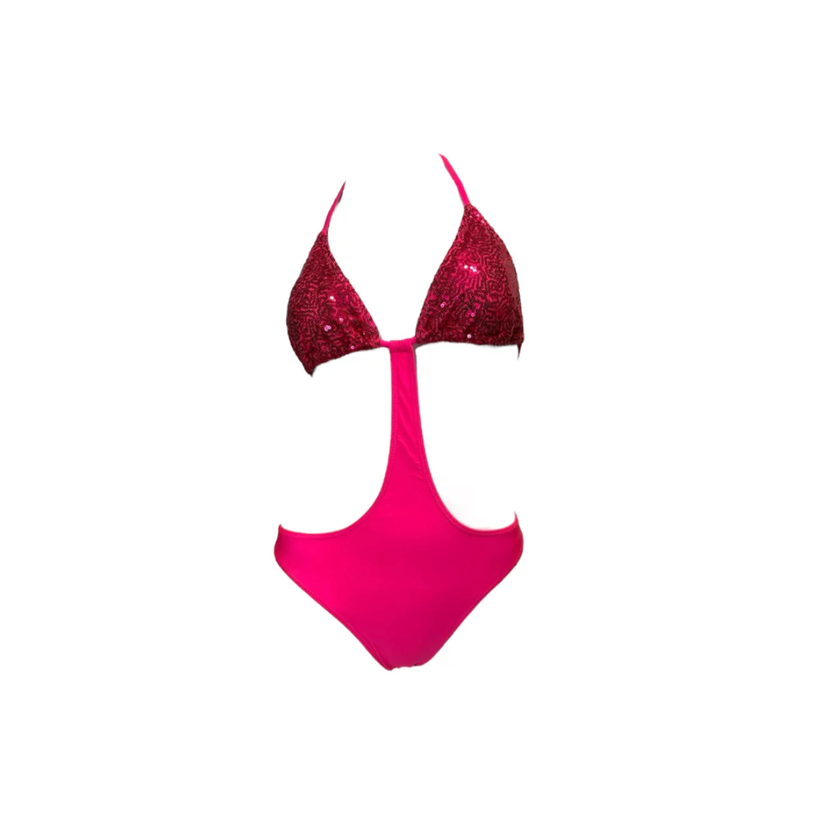Julia Clancey - Hot Pink Sequin Monokini