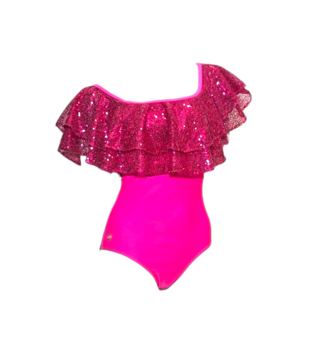 Julia Clancey - Rara Raspberry Sequin Swimsuit Body