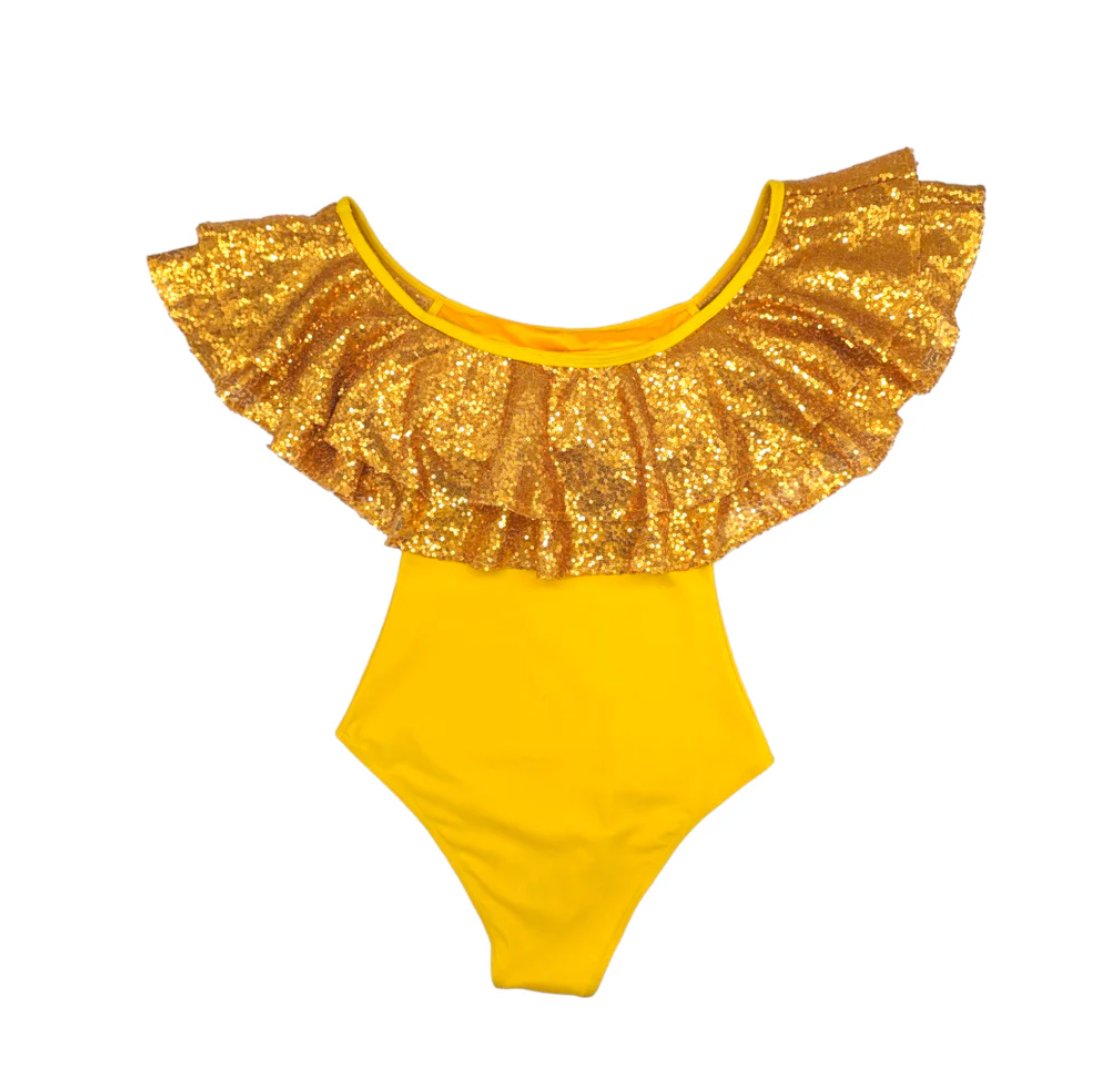 Julia Clancey - Rara Sunshine Sequin Swim Body
