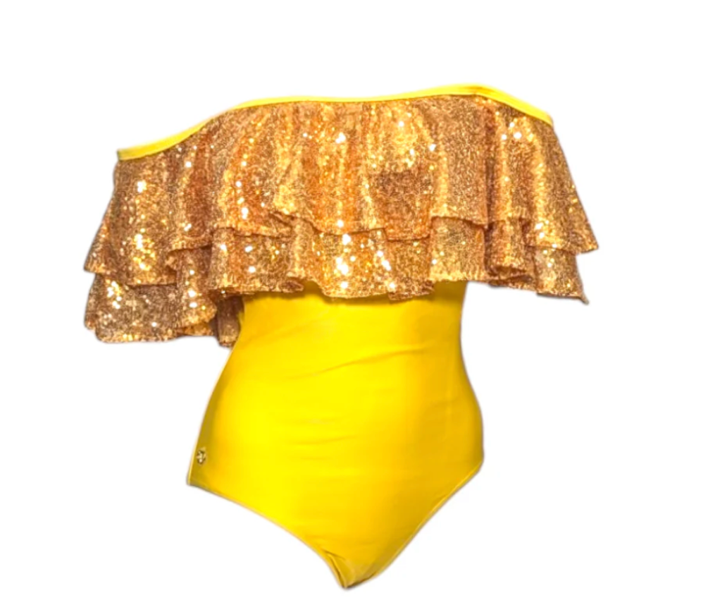 Julia Clancey - Rara Sunshine Sequin Swim Body