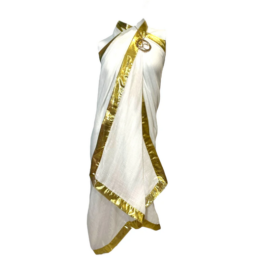 Julia Clancey - Linen White Pendant Sarong