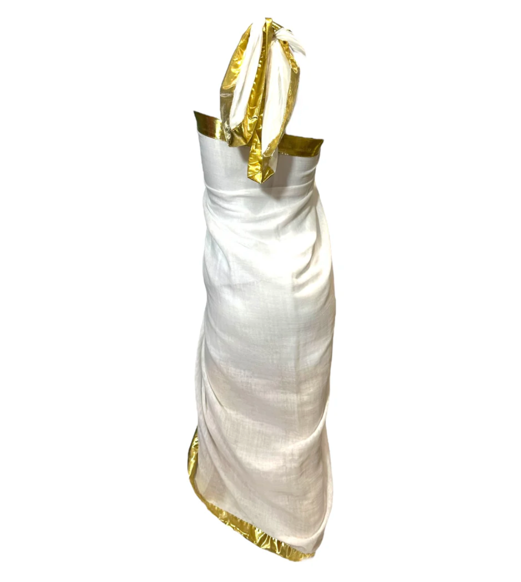 Julia Clancey - Linen White Pendant Sarong